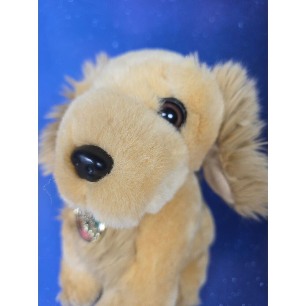 Dan Dee Vintage Tan or Golden Puppy Dog Plush Stuffed Animal 9" Platinum Plus - Picture 2 of 8
